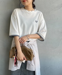 FRED PERRY（フレッドペリー）の「[FRED PERRY フレッドペリー] 別注 ツインティップライン ワイドシルエット 鹿の子Tシャツ（Tシャツ/カットソー）」
