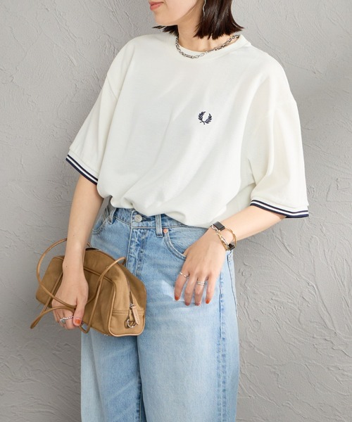 FRED PERRY/フレッドペリー] 別注 ツインティップライン ワイド