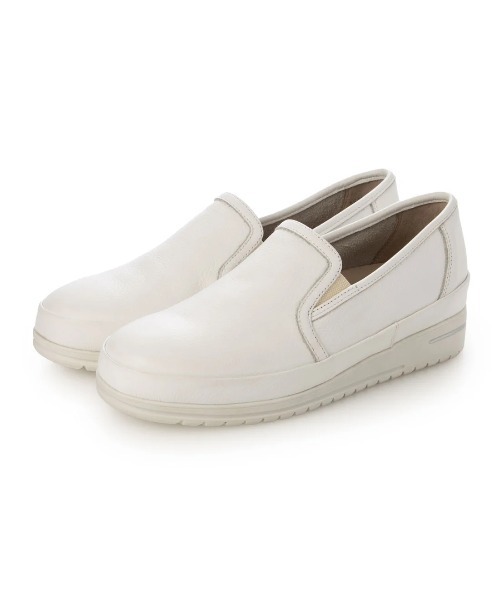 ing(イング)の「【WEB限定】【サスティナブル】厚底スリッポンスニーカー(スリッポン・レディース・ゴールド/ホワイト/ブラック・24cm/23.5cm/23cm/22.5cm/24.5cm)」の2枚目の写真