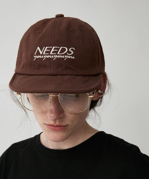 Auntie Rosa Holiday(アンティローザホリデー)の「NEEDSロゴキャップ(キャップ・レディース・ブラック/ライトブルー/ネイビー/ブラウン/グレー・FREE)」の4枚目の写真