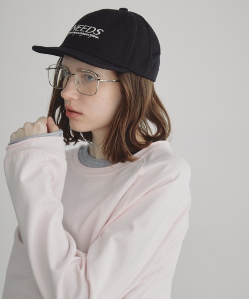 Auntie Rosa Holiday(アンティローザホリデー)の「NEEDSロゴキャップ(キャップ・レディース・ブラック/ライトブルー/ネイビー・FREE)」の4枚目の写真