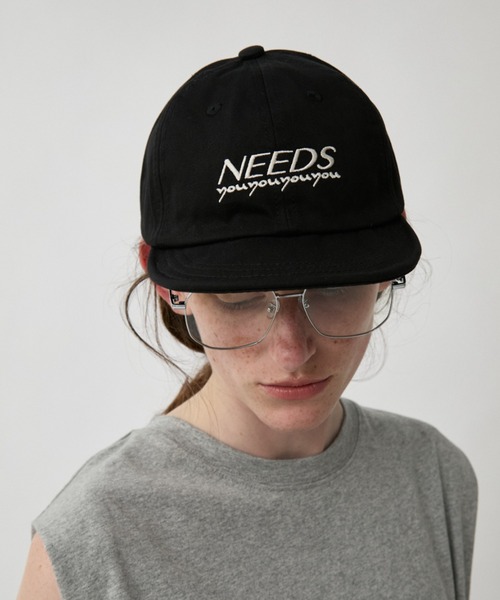 Auntie Rosa Holiday(アンティローザホリデー)の「NEEDSロゴキャップ(キャップ・レディース・ブラック/ライトブルー/ネイビー/ブラウン/グレー・FREE)」の13枚目の写真