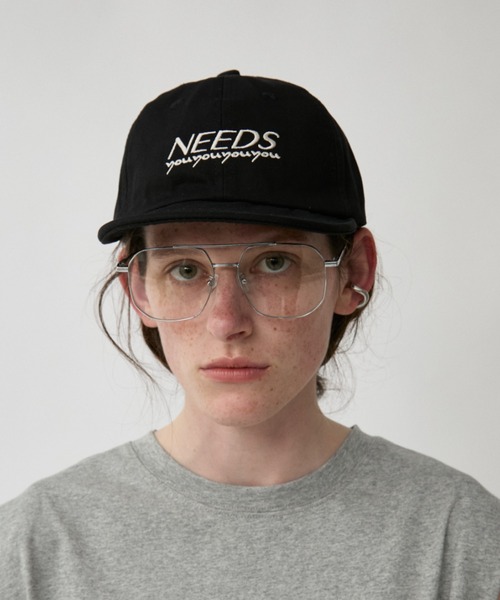 Auntie Rosa Holiday(アンティローザホリデー)の「NEEDSロゴキャップ(キャップ・レディース・ブラック/ライトブルー/ネイビー/ブラウン/グレー・FREE)」の12枚目の写真