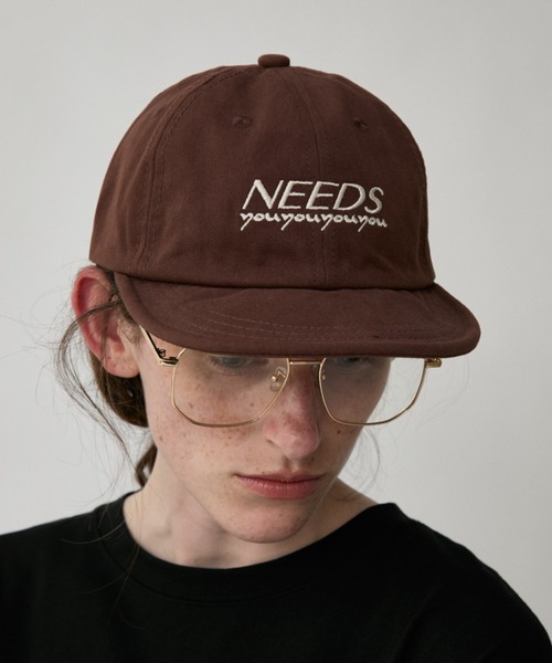Auntie Rosa Holiday(アンティローザホリデー)の「NEEDSロゴキャップ(キャップ・レディース・ブラック/ライトブルー/ネイビー/ブラウン/グレー・FREE)」の18枚目の写真