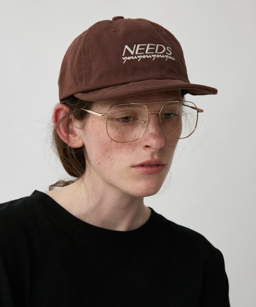 Auntie Rosa Holiday(アンティローザホリデー)の「NEEDSロゴキャップ(キャップ・レディース・ブラック/ライトブルー/ネイビー/ブラウン/グレー・FREE)」の20枚目の写真