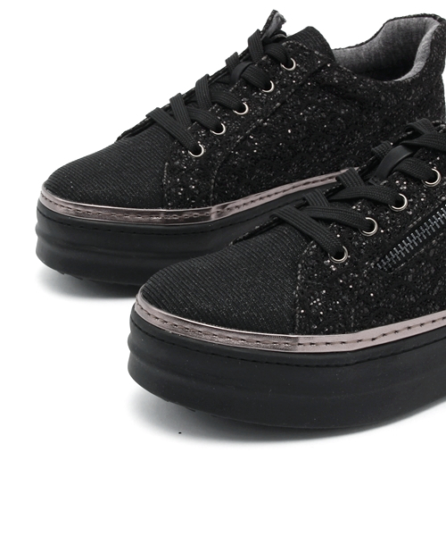 cava cava（サヴァサヴァ）の「◆cava cava（サヴァサヴァ）◆　厚底スニーカー  1550009（スニーカー・レディース・ブラック/ホワイト/ピンク/ガンメタ/ブロンズ/ゴールド/ベージュ・S/L/M/LL）」の11枚目の写真