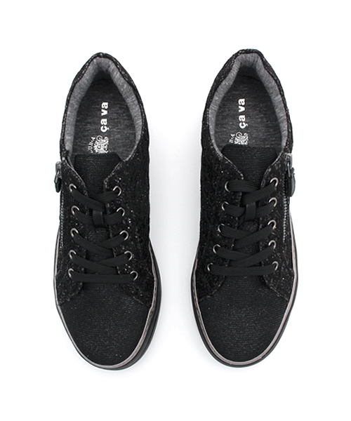 cava cava（サヴァサヴァ）の「◆cava cava（サヴァサヴァ）◆　厚底スニーカー  1550009（スニーカー・レディース・ブラック/ホワイト/ピンク/ガンメタ/ブロンズ/ゴールド/ベージュ・S/L/M/LL）」の16枚目の写真