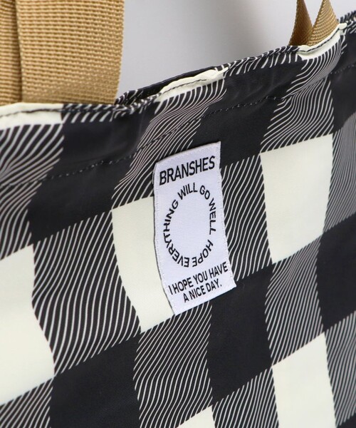 BRANSHES（ブランシェス）の「持ち手付き巾着（バックパック/リュック・キッズ・ブラック/ベージュ・FREE）」の9枚目の写真