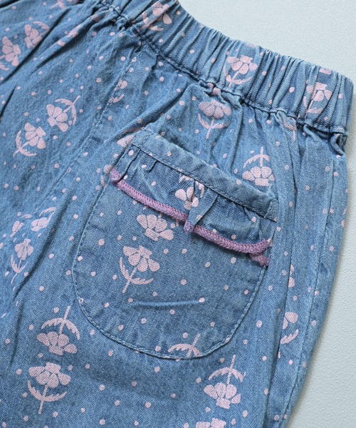MARKEY'S(マーキーズ)の「デニムフリルキュロットパンツ(デニムパンツ・キッズ・ネイビー/ライトブルー・140/130/150/120/110/100/90/80)」の13枚目の写真