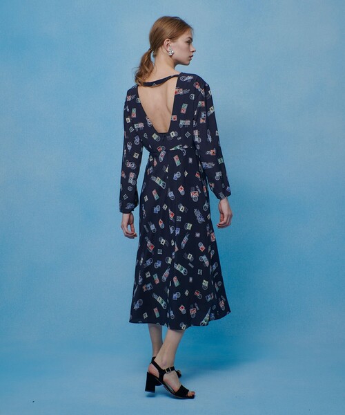 LOULOU WILLOUGHBY(ルルウィルビー)の「【LOULOU WILLOUGHBY】レタープリントワンピース(ワンピース・レディース・ピンク/ネイビー・1/2)」の18枚目の写真