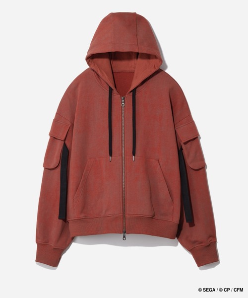 HARE(ハレ)の「プロジェクトセカイ×HARE ダブルポケットコードZIPパーカー(パーカー・レディース・オレンジ系その他/ピンク系その他/レッド系その他/グリーン系その他/グリーン系その他2/ブルー系その他・SMALL/MEDIUM)」の1枚目の写真