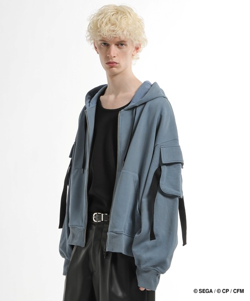 HARE(ハレ)の「プロジェクトセカイ×HARE ダブルポケットコードZIPパーカー(パーカー・レディース・オレンジ系その他/ピンク系その他/レッド系その他/グリーン系その他/グリーン系その他2/ブルー系その他・SMALL/MEDIUM)」の11枚目の写真