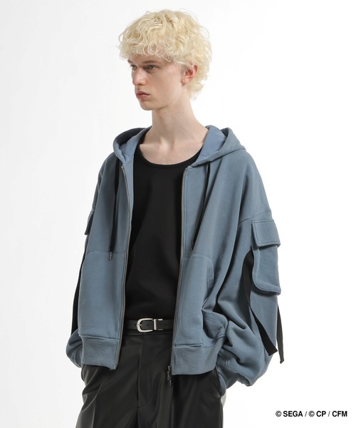 HARE(ハレ)の「プロジェクトセカイ×HARE ダブルポケットコードZIPパーカー(パーカー・レディース・オレンジ系その他/ピンク系その他/レッド系その他/グリーン系その他/グリーン系その他2/ブルー系その他・SMALL/MEDIUM)」の12枚目の写真