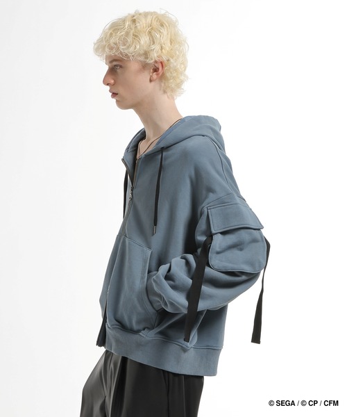 HARE(ハレ)の「プロジェクトセカイ×HARE ダブルポケットコードZIPパーカー(パーカー・レディース・オレンジ系その他/ピンク系その他/レッド系その他/グリーン系その他/グリーン系その他2/ブルー系その他・SMALL/MEDIUM)」の15枚目の写真