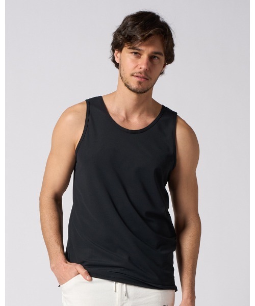 wjk(ダヴルジェイケイ)の「cool tank top(タンクトップ・メンズ・チャコールグレー/ブラック/ホワイト・SMALL/MEDIUM/LARGE/X-LARGE)」の5枚目の写真