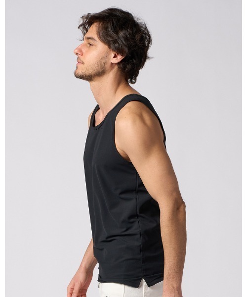 wjk(ダヴルジェイケイ)の「cool tank top(タンクトップ・メンズ・チャコールグレー/ブラック/ホワイト・SMALL/MEDIUM/LARGE/X-LARGE)」の6枚目の写真