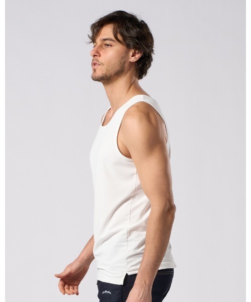 wjk(ダヴルジェイケイ)の「cool tank top(タンクトップ・メンズ・チャコールグレー/ブラック/ホワイト・SMALL/MEDIUM/LARGE/X-LARGE)」の21枚目の写真