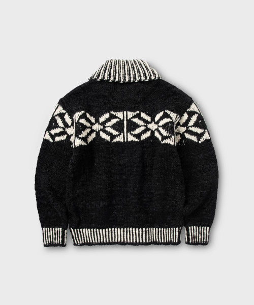 NONBLANK(ノンブランク)の「コウィチャン ジップアップカーディガン_BLACK(ニット/セーター・メンズ・ブラック・M/L/XL)」の2枚目の写真