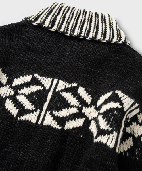 NONBLANK(ノンブランク)の「コウィチャン ジップアップカーディガン_BLACK(ニット/セーター・メンズ・ブラック・M/L/XL)」の8枚目の写真