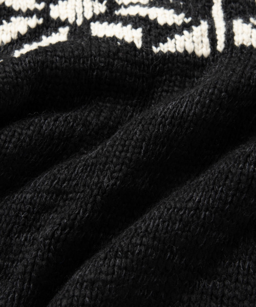 NONBLANK(ノンブランク)の「コウィチャン ジップアップカーディガン_BLACK(ニット/セーター・メンズ・ブラック・M/L/XL)」の9枚目の写真