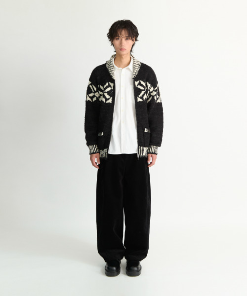 NONBLANK(ノンブランク)の「コウィチャン ジップアップカーディガン_BLACK(ニット/セーター・メンズ・ブラック・M/L/XL)」の11枚目の写真