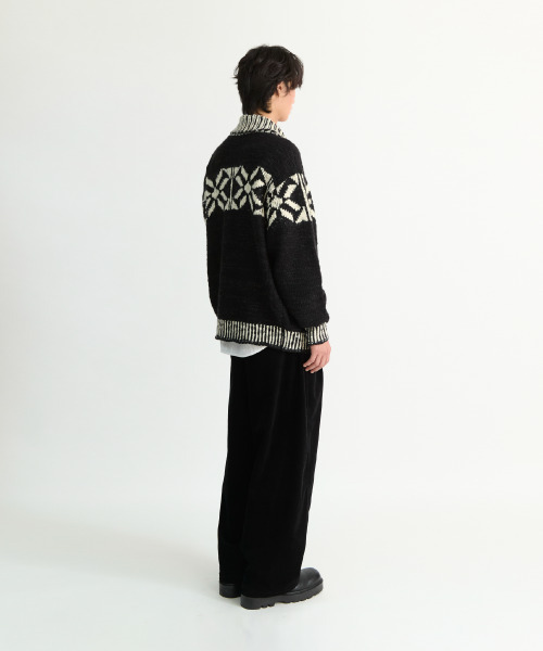 NONBLANK(ノンブランク)の「コウィチャン ジップアップカーディガン_BLACK(ニット/セーター・メンズ・ブラック・M/L/XL)」の16枚目の写真