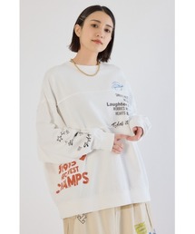 加工アウトシームスウェットトップス