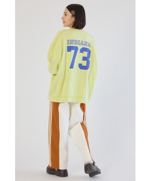 RODEO CROWNS WIDE BOWL(ロデオクラウンズワイドボウル)の「加工アウトシームスウェットトップス(スウェット・レディース・オフホワイト/ライトイエロー/チャコールグレー・FREE)」の20枚目の写真