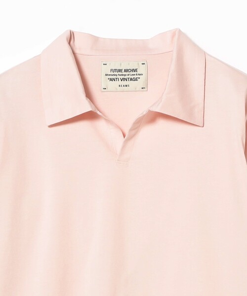 FUTURE ARCHIVE（フューチャーアーカイブ）の「FUTURE ARCHIVE / SKIPPER POLO（ポロシャツ・メンズ・ピンク/ホワイト・SMALL/MEDIUM）」の10枚目の写真