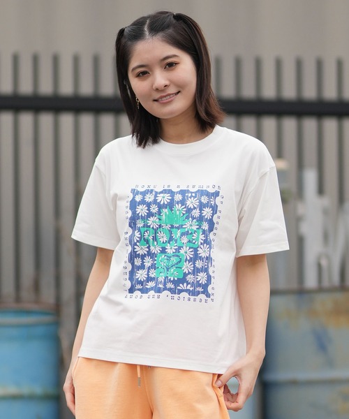 ROXY(ロキシー)の「【ムラサキスポーツ限定】ROXY/ロキシー 半袖 Tシャツ フロントプリント RST261645M(Tシャツ/カットソー・レディース・ホワイト×ライム/グリーン/ホワイト×ピンク/ホワイト×ブルー・L/M)」の7枚目の写真