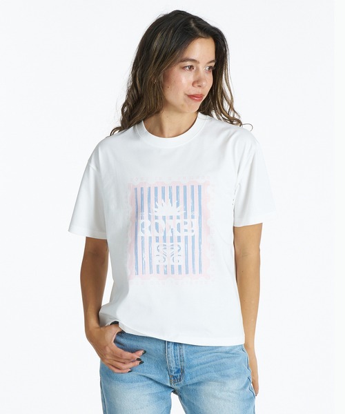 ROXY(ロキシー)の「【ムラサキスポーツ限定】ROXY/ロキシー 半袖 Tシャツ フロントプリント RST261645M(Tシャツ/カットソー・レディース・ホワイト×ライム/グリーン/ホワイト×ピンク/ホワイト×ブルー・L/M)」の22枚目の写真