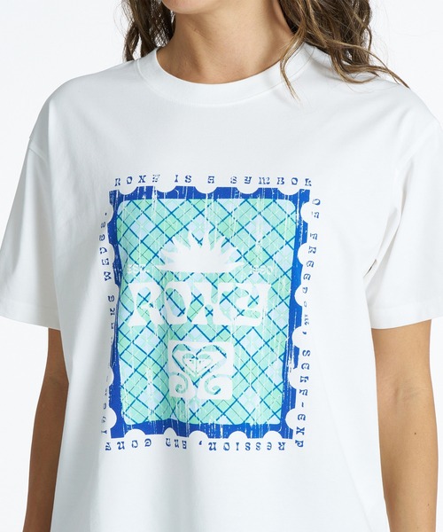 ROXY(ロキシー)の「【ムラサキスポーツ限定】ROXY/ロキシー 半袖 Tシャツ フロントプリント RST261645M(Tシャツ/カットソー・レディース・ホワイト×ライム/グリーン/ホワイト×ピンク/ホワイト×ブルー・L/M)」の5枚目の写真