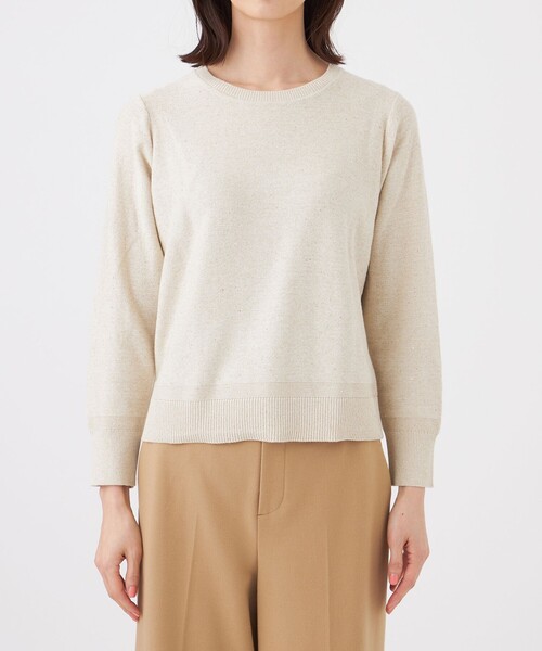TRANS WORK（トランスワーク）の「【ウォッシャブル】SPANGLE KNITプルオーバー（ニット/セーター・レディース・ピンク/オフホワイト/ネイビー・38/40）」の7枚目の写真