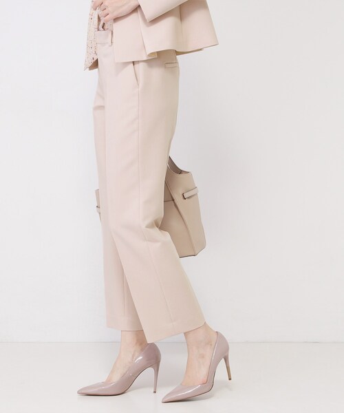 COUP DE CHANCE（クードシャンス）の「【手洗い可／日本製／スーツ可】センタープレス ストレートパンツ（その他パンツ・レディース・ブラック/ライトグレー/ピンク・34/36/38/40/42）」の12枚目の写真