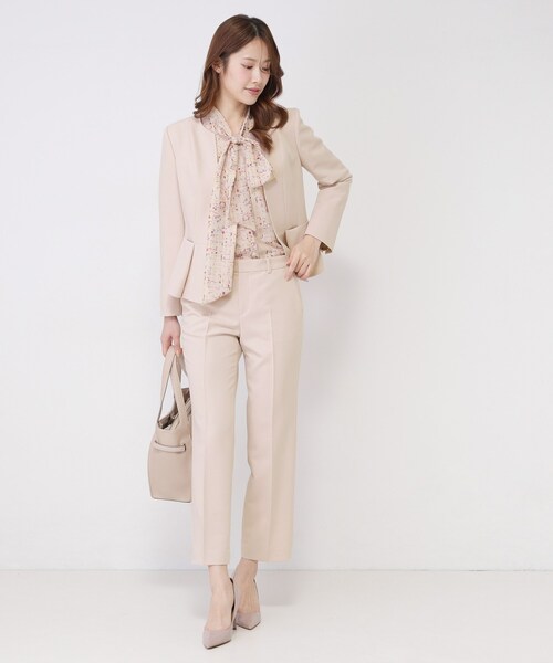 COUP DE CHANCE（クードシャンス）の「【手洗い可／日本製／スーツ可】センタープレス ストレートパンツ（その他パンツ・レディース・ブラック/ライトグレー/ピンク・34/36/38/40/42）」の14枚目の写真