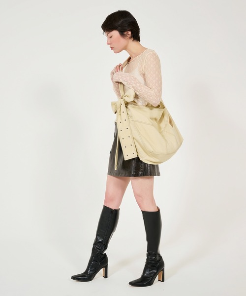 TINA：JOJUN（ティーナジョジュン）の「トートバッグ（トートバッグ・レディース・クリーム・F）」の6枚目の写真