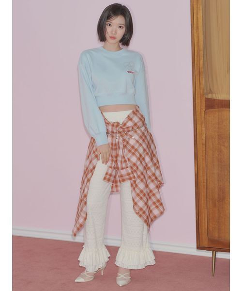LILY BROWN×Hearts2Hearts】コラボレーションビジューロゴスウェット
