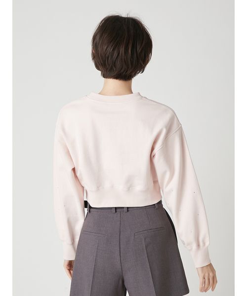 LILYBROWN Hearts2Hearts ロゴスウェット PNK 1サイズ LILY BROWN×Hearts2Hearts】コラボレーションビジューロゴスウェット