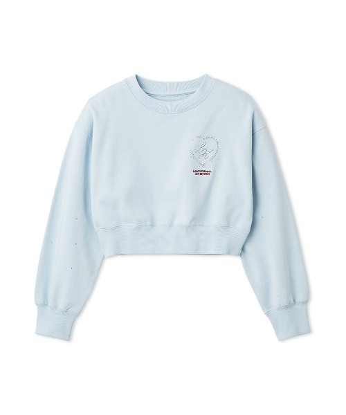 LILY BROWN×Hearts2Hearts】コラボレーションビジューロゴスウェット