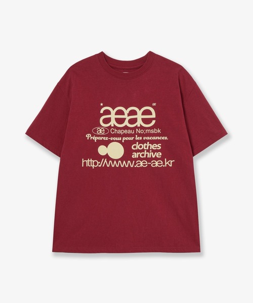 aeae(エーイーエーイー)の「WEB LOGO T-SHIRTS(Tシャツ/カットソー・レディース・ホワイト×ブルー/ホワイト系その他/ホワイト/ブラック系その他/ホワイト系その他2/オートミール/グレー系その他/ブラック/グレー系その他2/インディゴブルー/ワインレッド/チャコールグレー/ネイビー系・LARGE/MEDIUM/SMALL)」の13枚目の写真