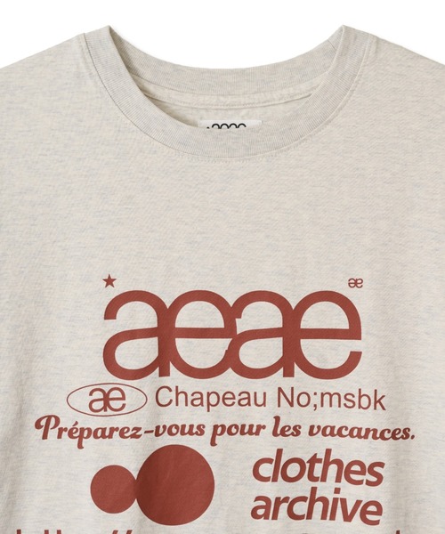 aeae(エーイーエーイー)の「WEB LOGO T-SHIRTS(Tシャツ/カットソー・レディース・ホワイト×ブルー/ホワイト系その他/ホワイト/ブラック系その他/ホワイト系その他2/オートミール/グレー系その他/ブラック・LARGE/MEDIUM/SMALL)」の14枚目の写真