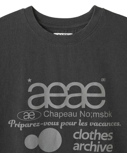 aeae(エーイーエーイー)の「WEB LOGO T-SHIRTS(Tシャツ/カットソー・レディース・ホワイト×ブルー/ホワイト系その他/ホワイト/ブラック系その他/ホワイト系その他2/オートミール/グレー系その他/ブラック・LARGE/MEDIUM/SMALL)」の18枚目の写真