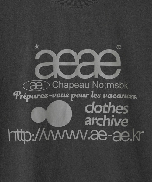 aeae(エーイーエーイー)の「WEB LOGO T-SHIRTS(Tシャツ/カットソー・レディース・ホワイト×ブルー/ホワイト系その他/ホワイト/ブラック系その他/ホワイト系その他2/オートミール/グレー系その他/ブラック・LARGE/MEDIUM/SMALL)」の20枚目の写真