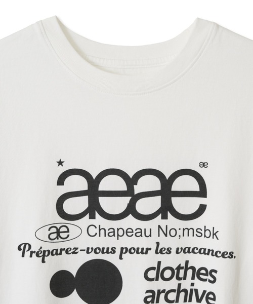aeae(エーイーエーイー)の「WEB LOGO T-SHIRTS(Tシャツ/カットソー・レディース・ホワイト×ブルー/ホワイト系その他/ホワイト/ブラック系その他/ホワイト系その他2/オートミール/グレー系その他/ブラック・LARGE/MEDIUM/SMALL)」の22枚目の写真