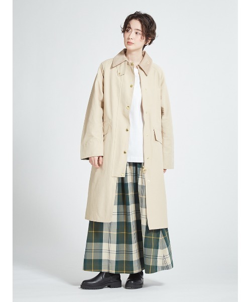 Barbour（バブアー）の「【CALDBECK / カルドベック】ノンワックス コート Japan Exclusive（レディース）（その他アウター・レディース・ベージュ/ライトベージュ・LARGE/MEDIUM/SMALL）」の2枚目の写真