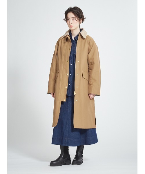 Barbour（バブアー）の「【CALDBECK / カルドベック】ノンワックス コート Japan Exclusive（レディース）（その他アウター・レディース・ベージュ/ライトベージュ・LARGE/MEDIUM/SMALL）」の16枚目の写真