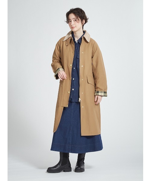 Barbour（バブアー）の「【CALDBECK / カルドベック】ノンワックス コート Japan Exclusive（レディース）（その他アウター・レディース・ベージュ/ライトベージュ・LARGE/MEDIUM/SMALL）」の17枚目の写真