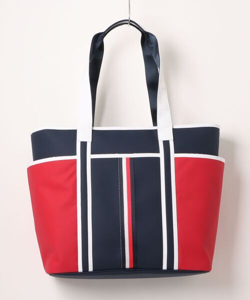 TOMMY HILFIGER GOLF（トミー ヒルフィガー ゴルフ）の「トートバッグ ｴｯｾﾝｼｬﾙ（トートバッグ・メンズ・ネイビー/トリコロール/ホワイト・フリー）」の5枚目の写真