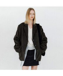 WOOL TWILL SINGLE BUTTON JACKET(JK-3055)