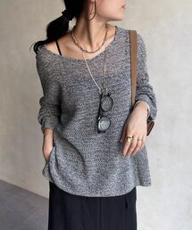 DouDou | 前後2WAY鹿の子編みプルオーバー(ニット/セーター)